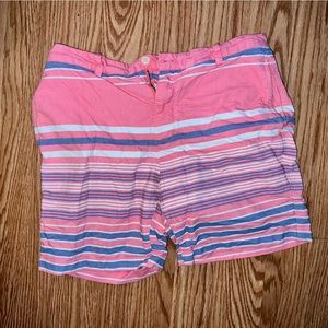 Vineyard Vines 5" Pink Striped Shorts Size 32